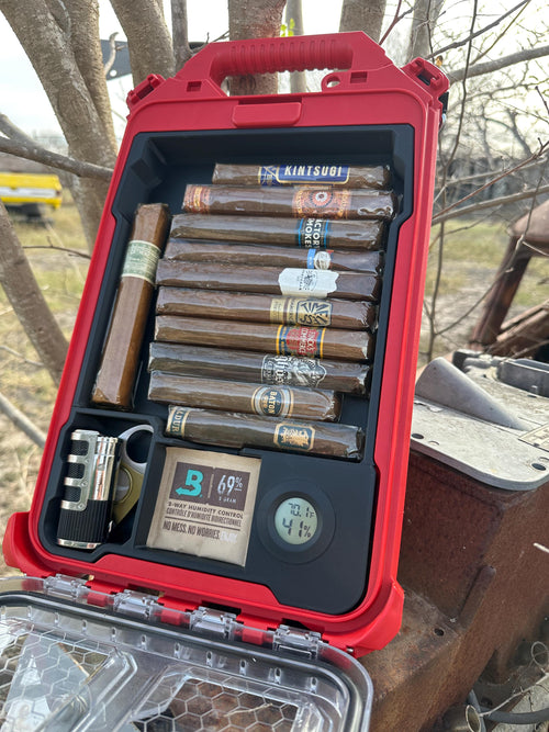 Cigar Humidor Insert With Hygrometer for Milwaukee PACKOUT Slim Case