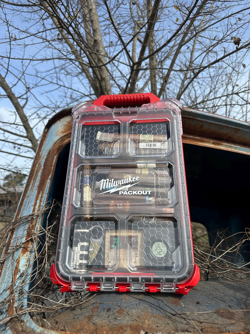 Cigar Humidor Insert With Hygrometer for Milwaukee PACKOUT Slim Case