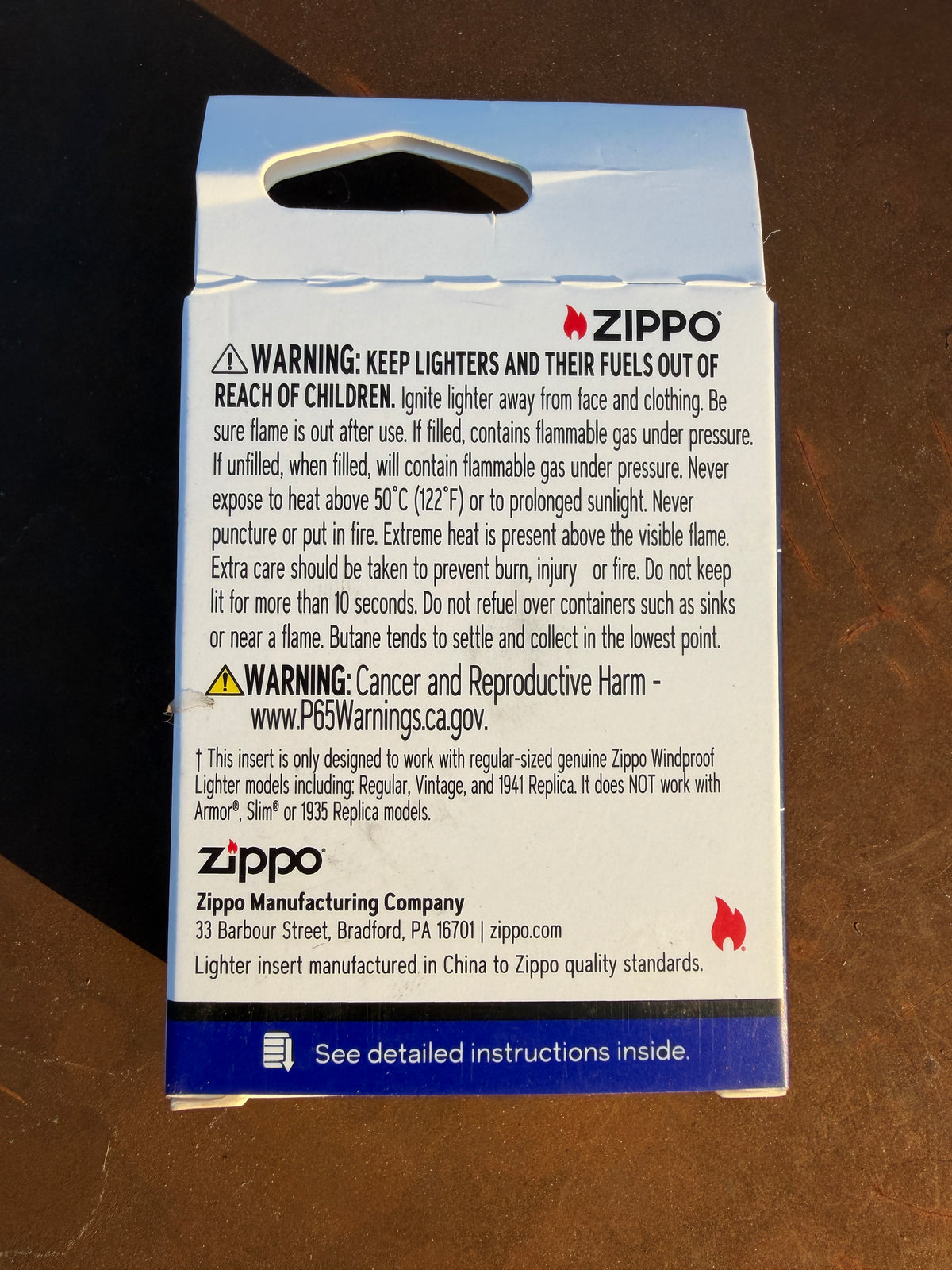 Genuine Zippo Double Torch Butane Lighter Insert