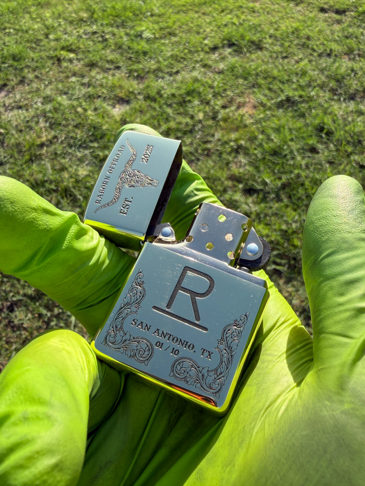Raw Brass Zippo Armor Lighter "Cowpoke Edition" [Drop #2]