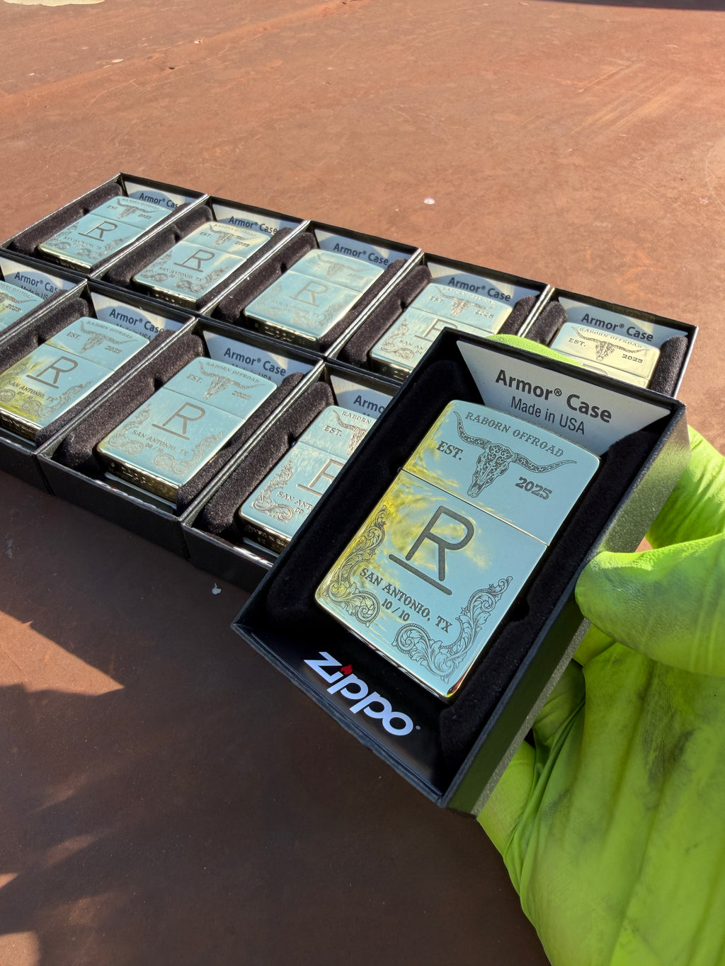 Raw Brass Zippo Armor Lighter "Cowpoke Edition" [Drop #2]