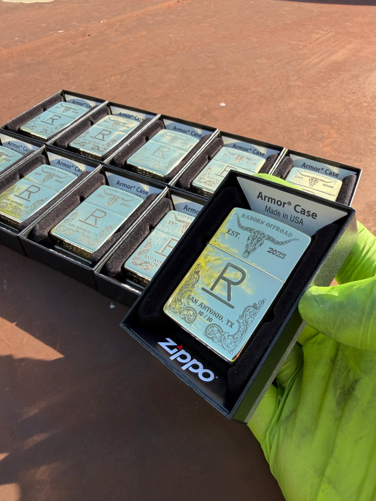 Raw Brass Zippo Armor Lighter "Cowpoke Edition" [Drop #2]