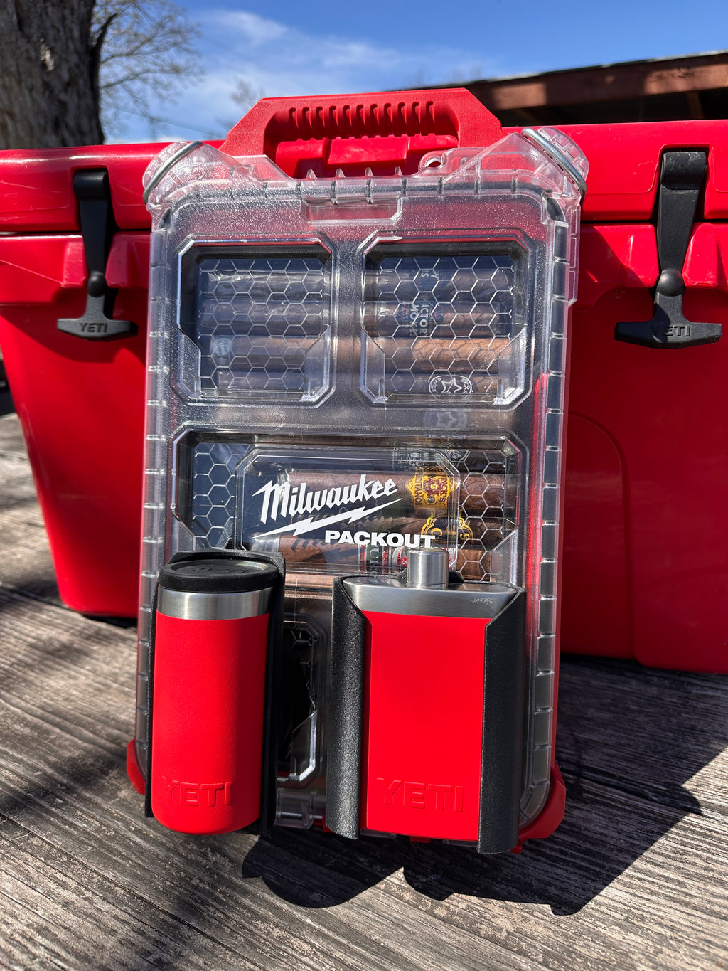 Flask Mount for YETI Flask on Milwaukee PACKOUT System (3.0!) New Material! 1 week lead time