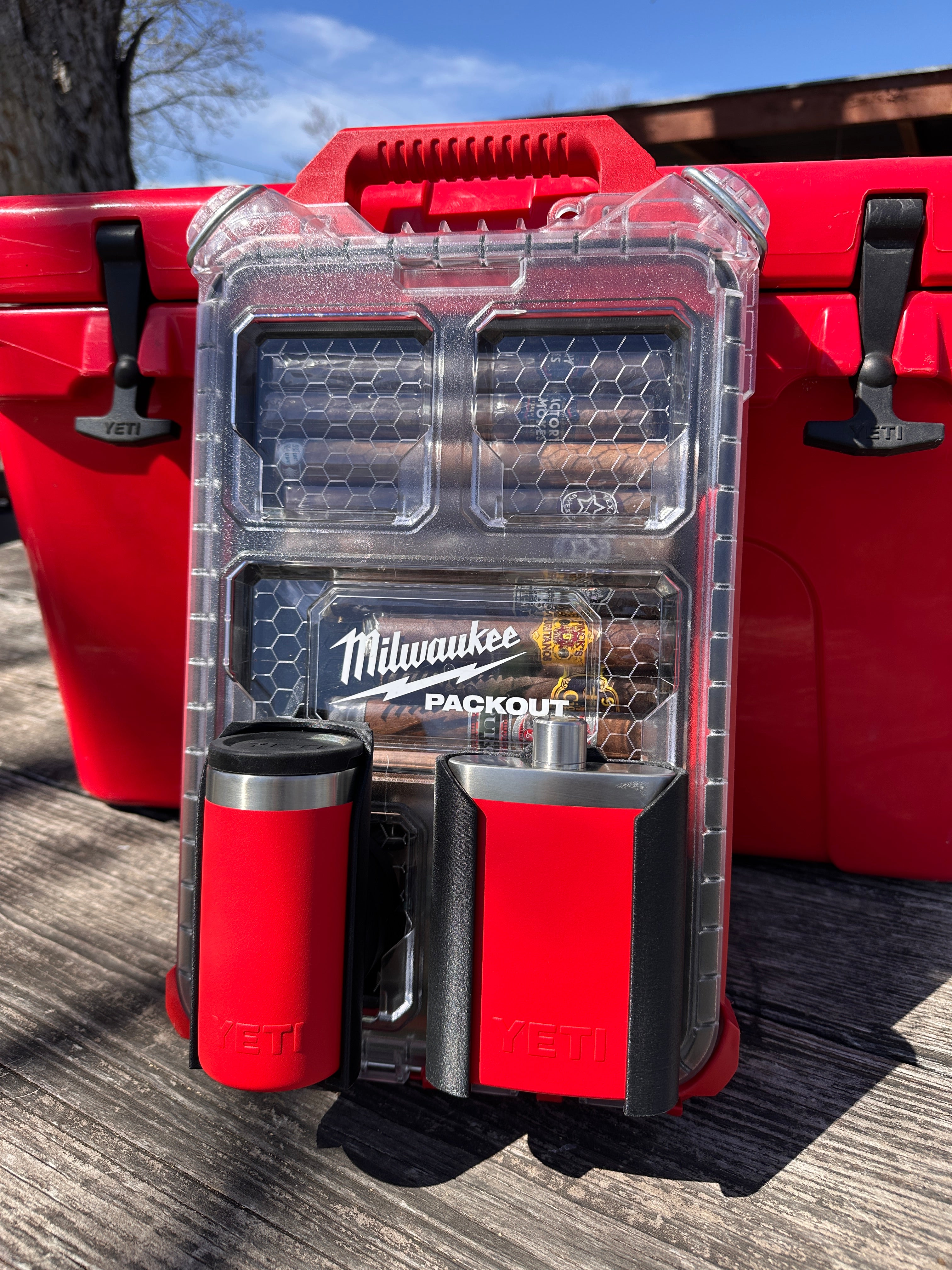 Flask Mount for YETI Flask on Milwaukee PACKOUT System (3.0!) New Material! 1 week lead time