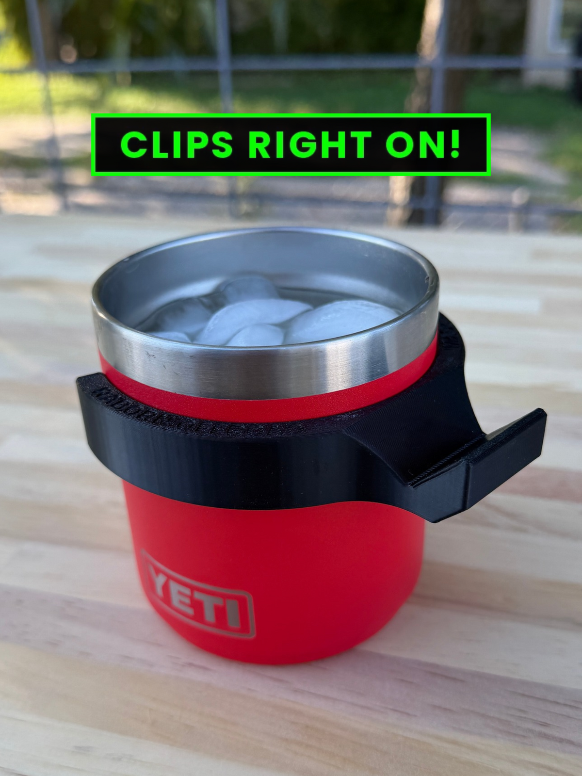 Cigar Rest Attachment for YETI 10 oz Stackable Lowball