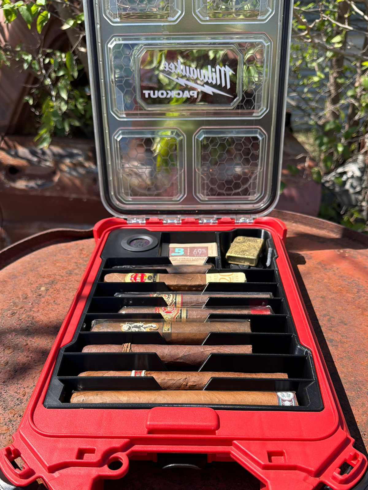 Humidor Insert For Slim Milwaukee Packout Box - V2
