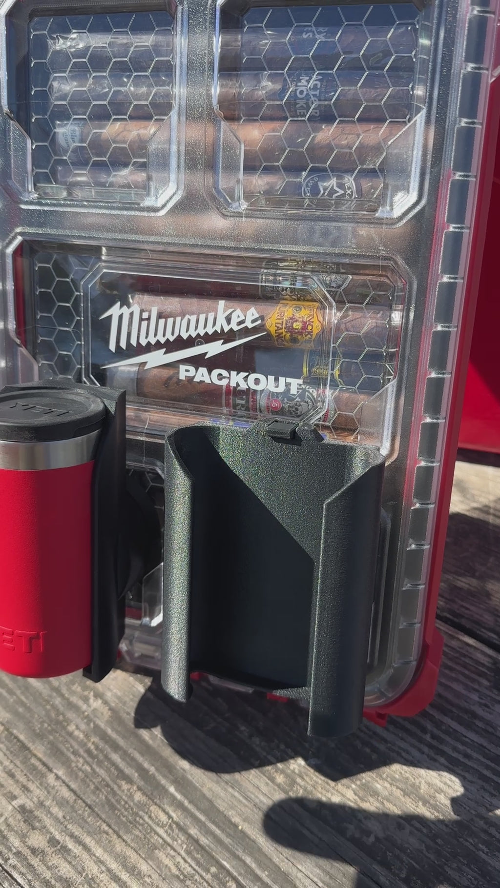 Flask Mount for YETI Flask on Milwaukee PACKOUT System (3.0!) New Material! 1 week lead time